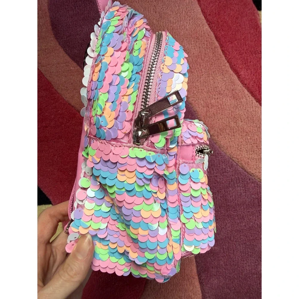 BlackMilk Sparkle Sparkle Pastel Sequin Mini Backpack